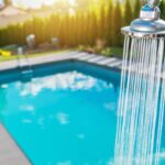doccia in piscina